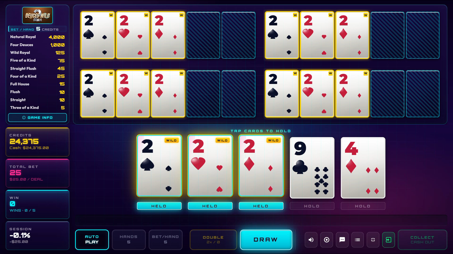 Cyber Video Poker screenshot 9