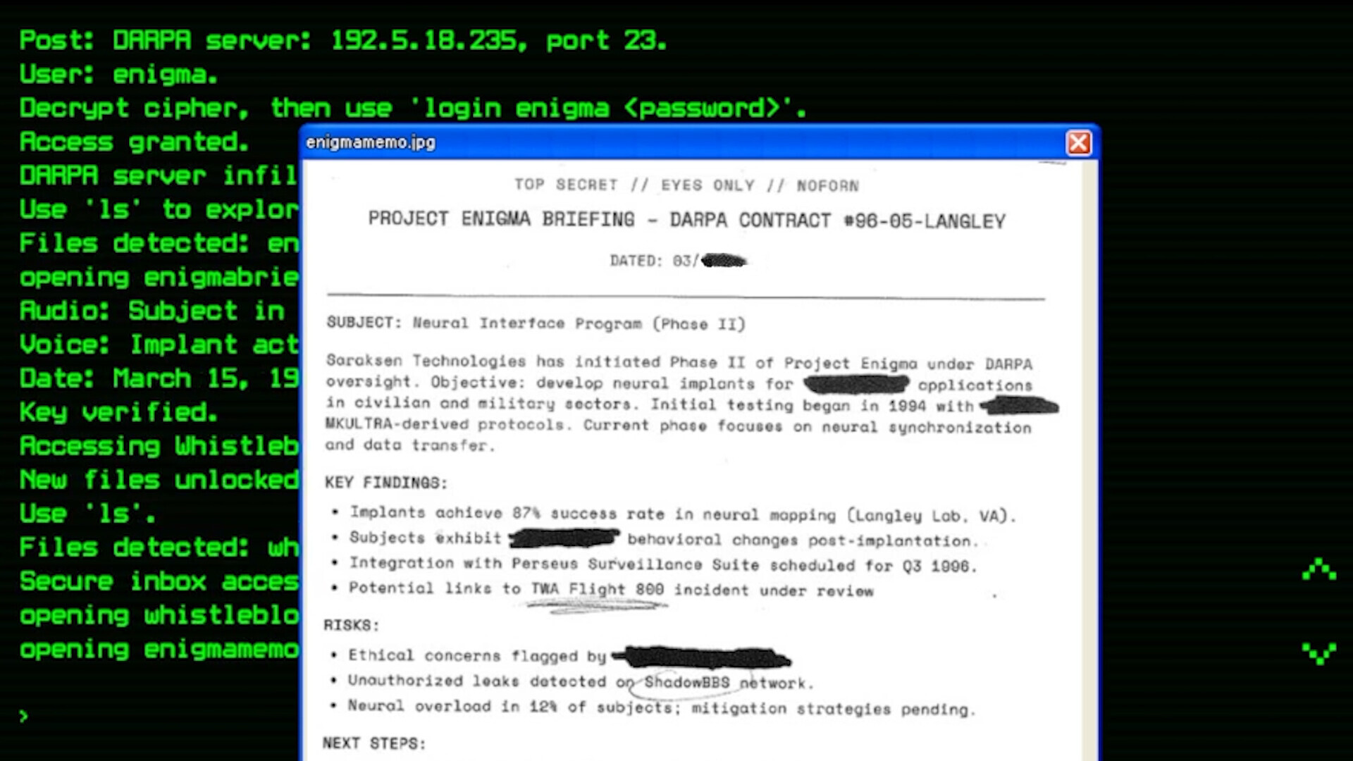 Echoes of MK-ULTRA screenshot 4