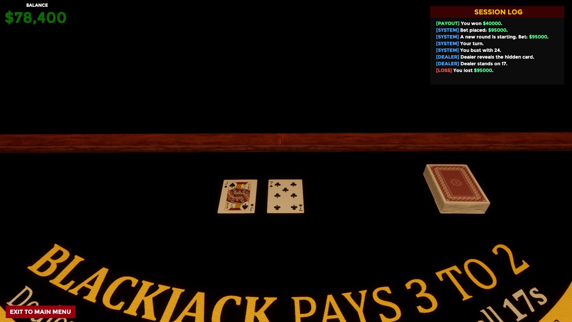 Blackjack Simulator 2027 screenshot 7