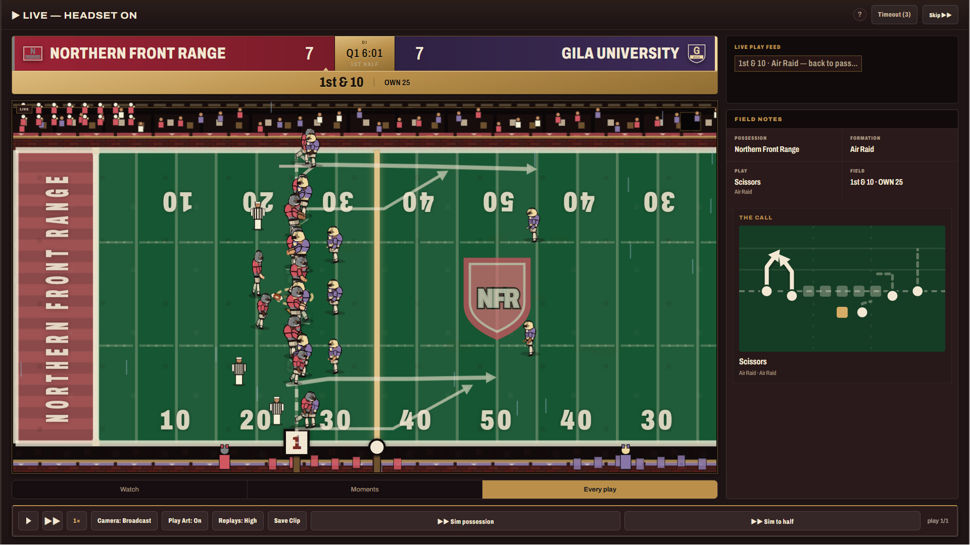 Brick and Banner: College Football Dynasty screenshot 1