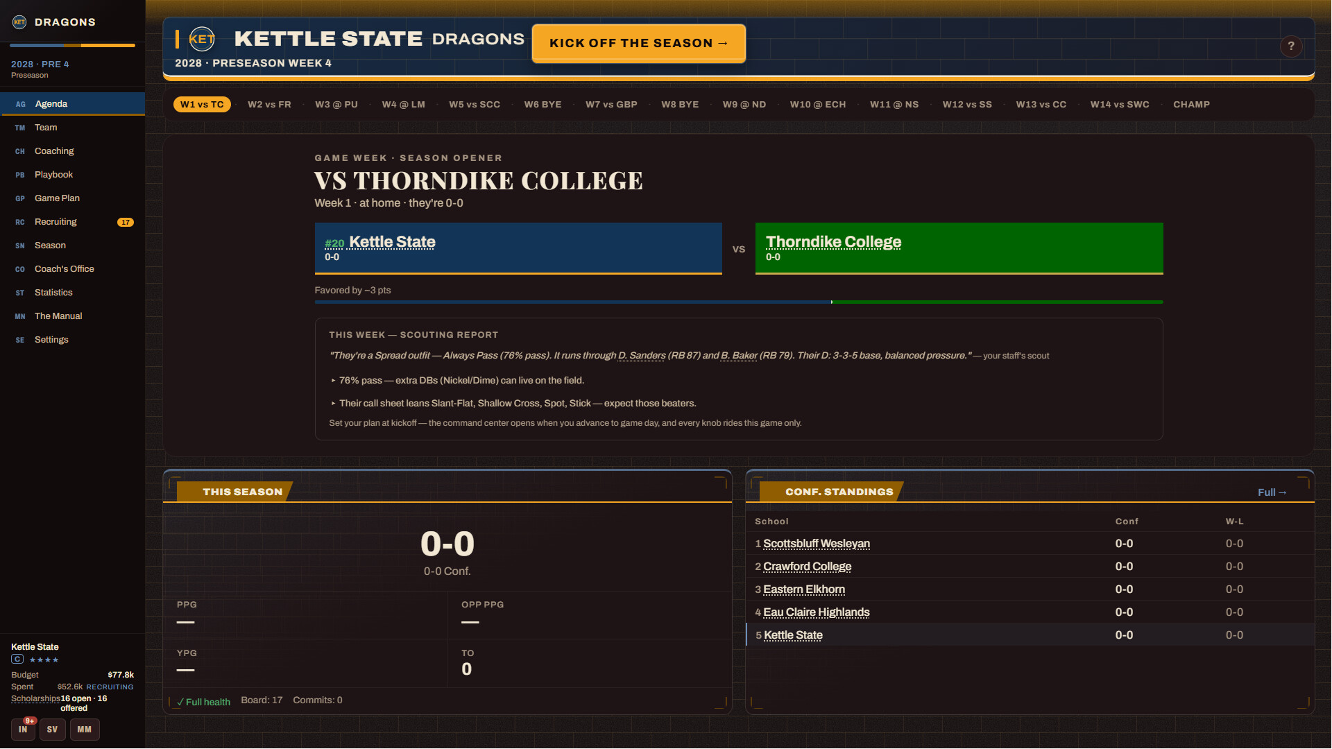 Brick and Banner: College Football Dynasty screenshot 4
