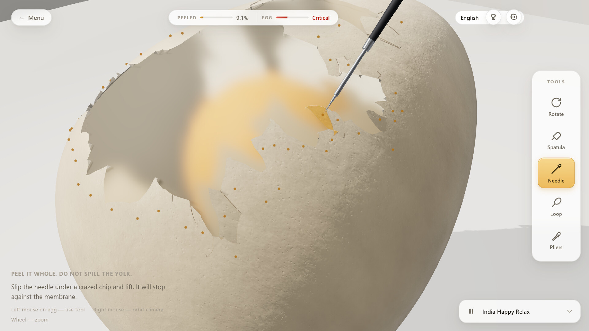 Raw Egg Peeling screenshot 2