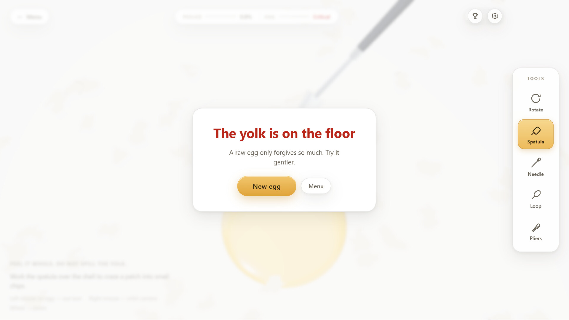 Raw Egg Peeling screenshot 4