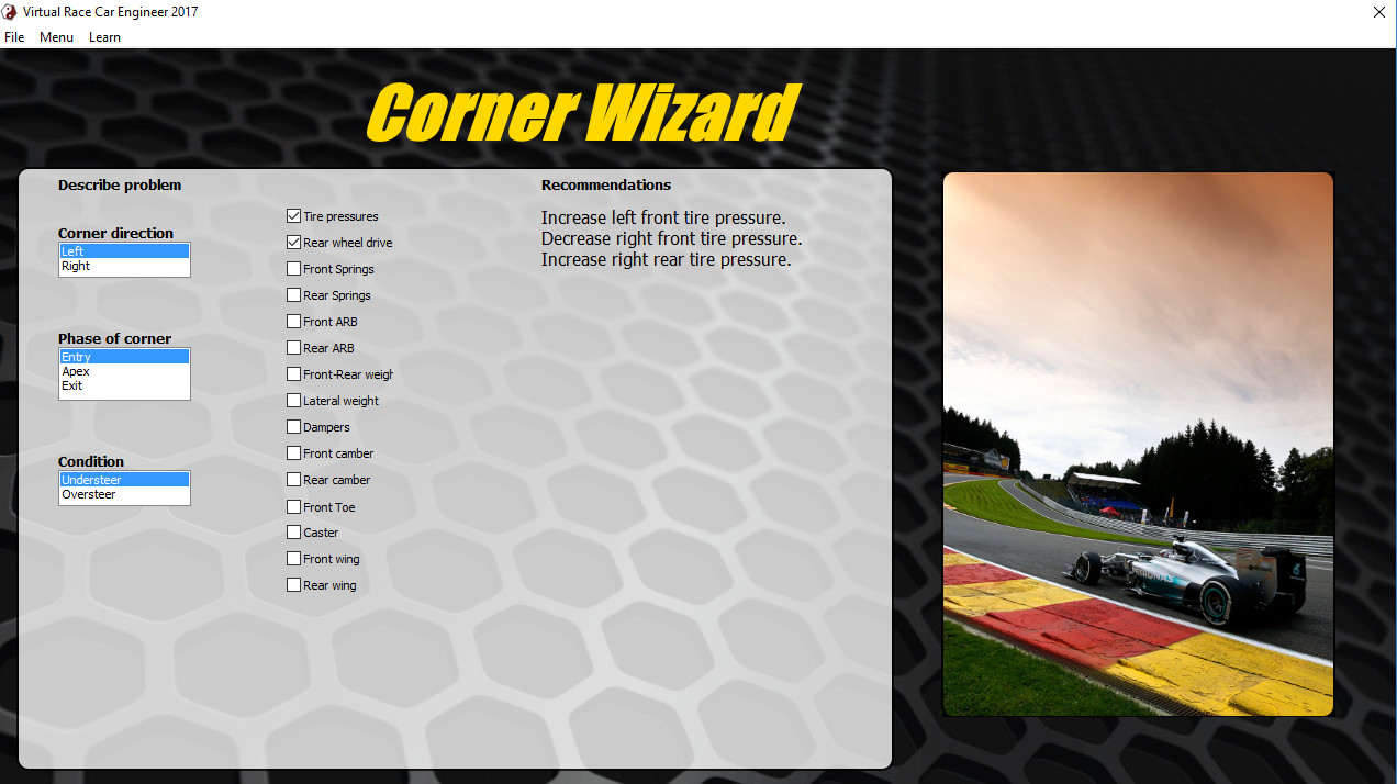 Virtual Race Car Engineer 2016 screenshot 4