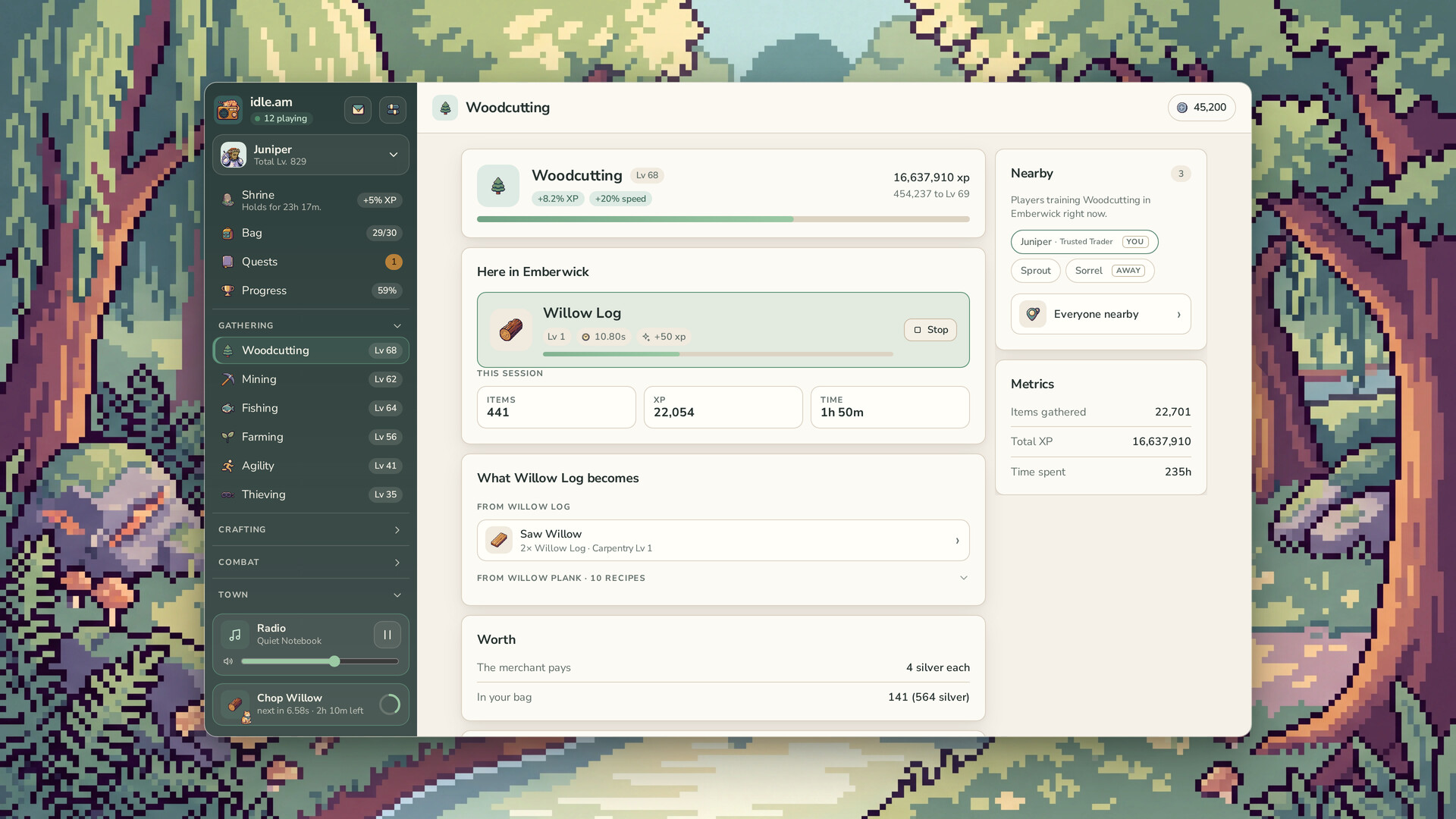 idle.am - lofi idle mmo screenshot 5