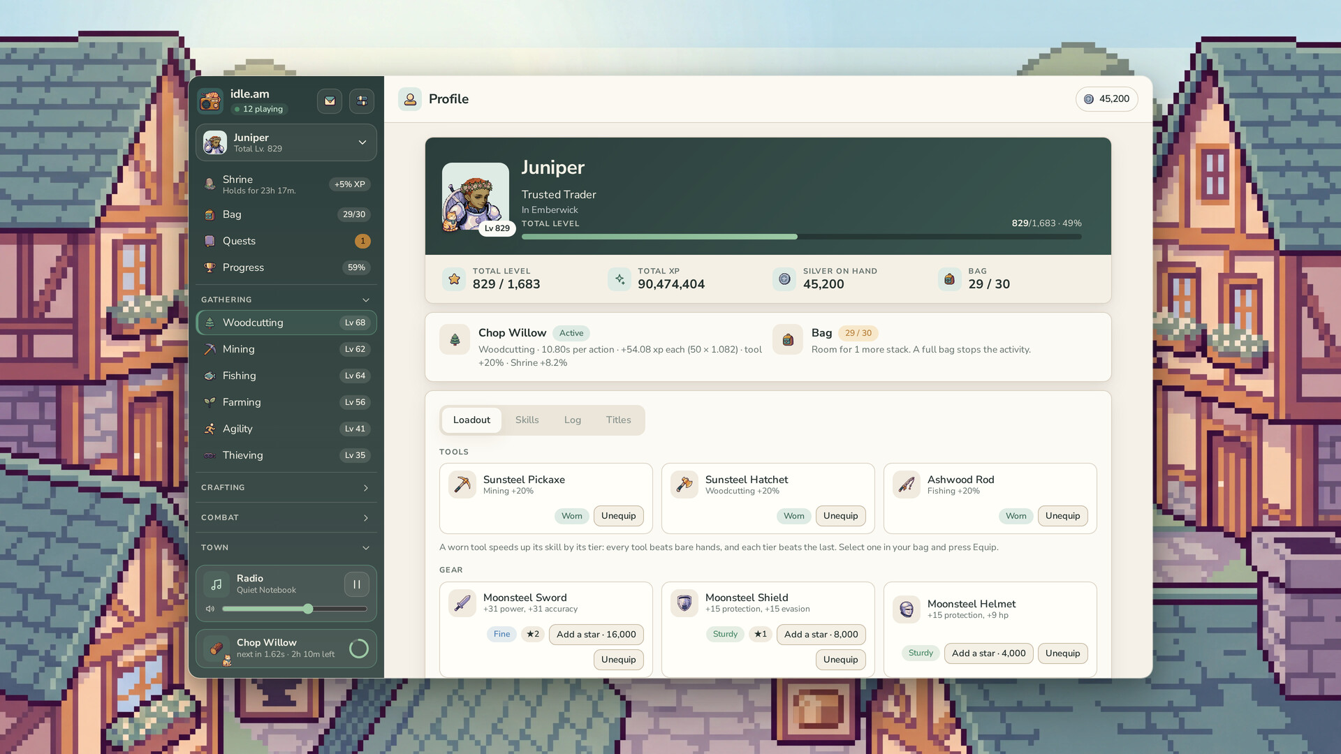 idle.am - lofi idle mmo screenshot 2