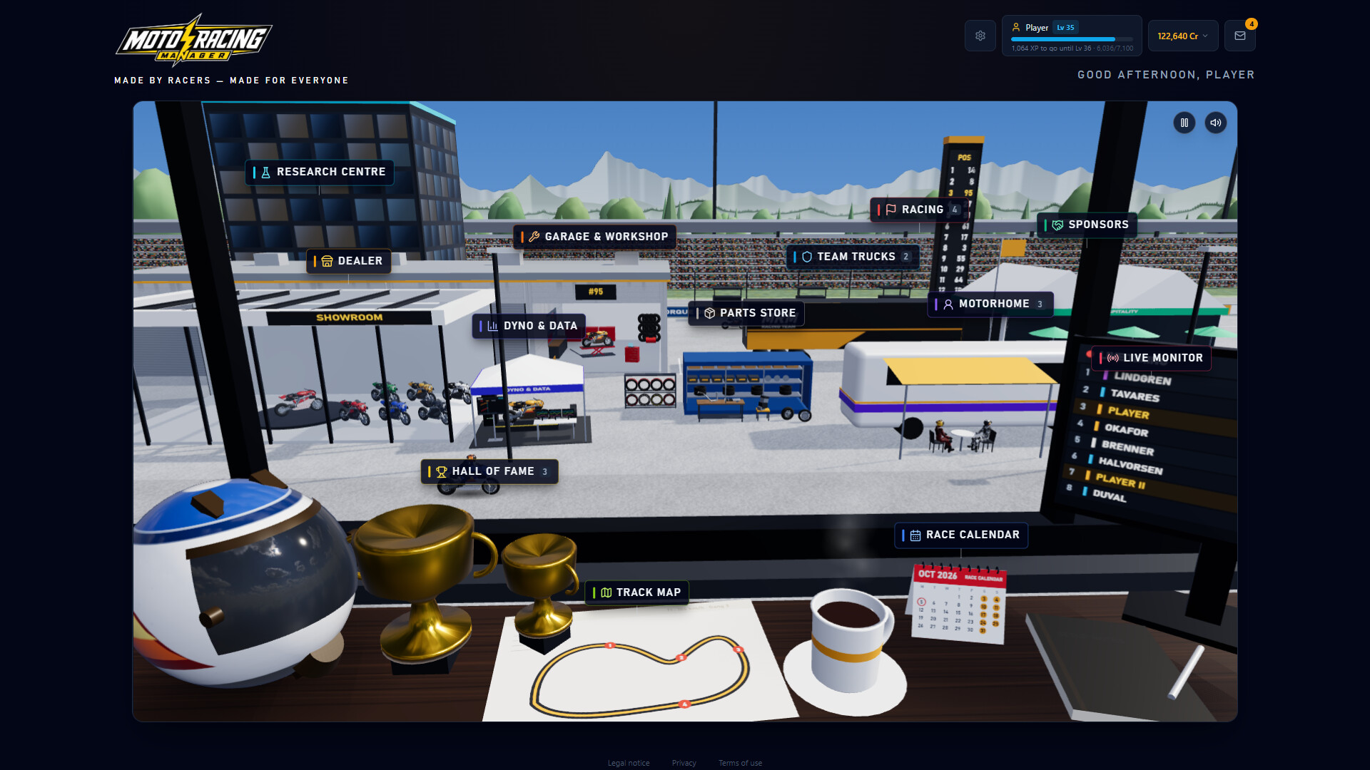 Moto Racing Manager screenshot 1