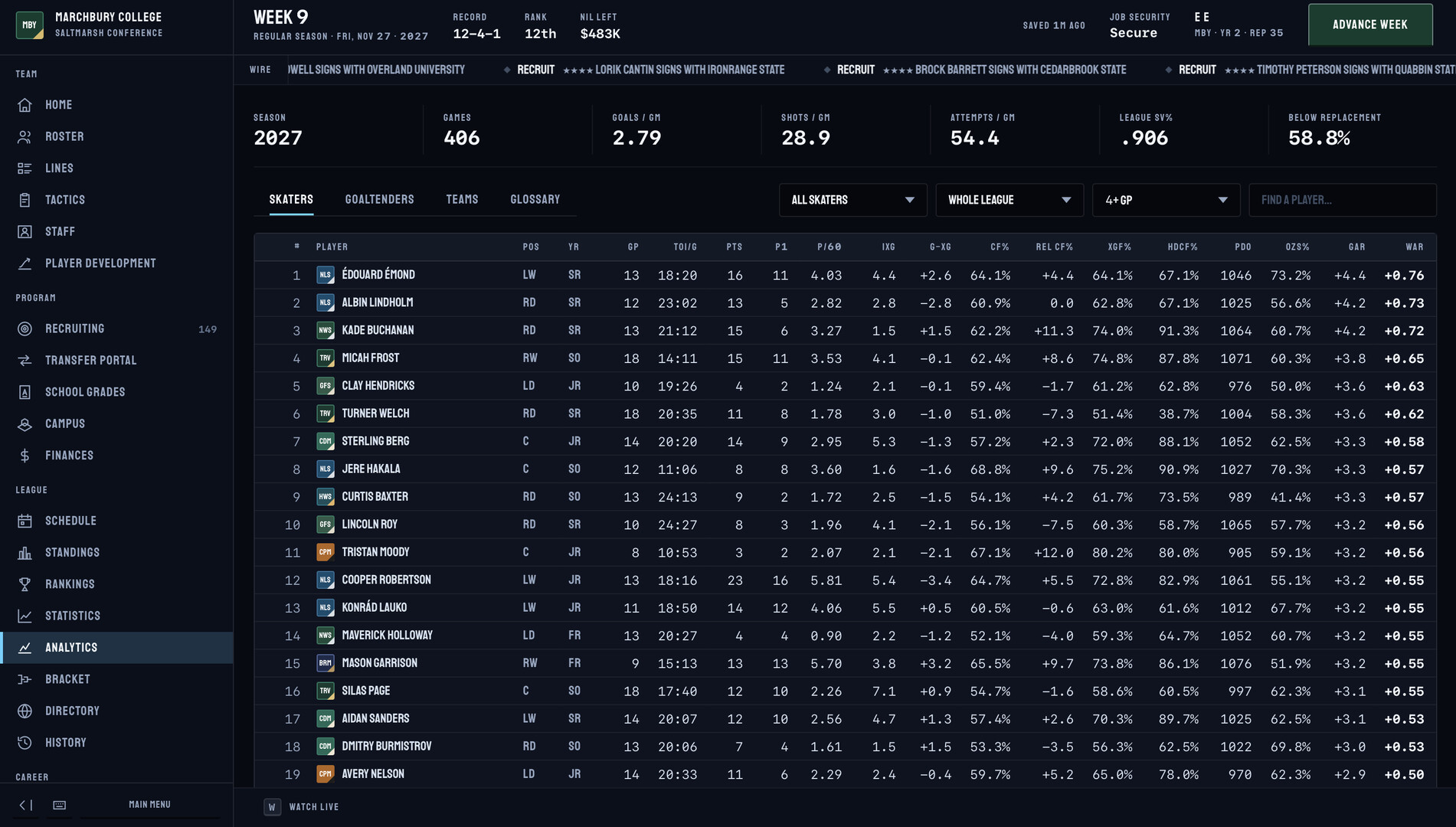 College Hockey 27 screenshot 8