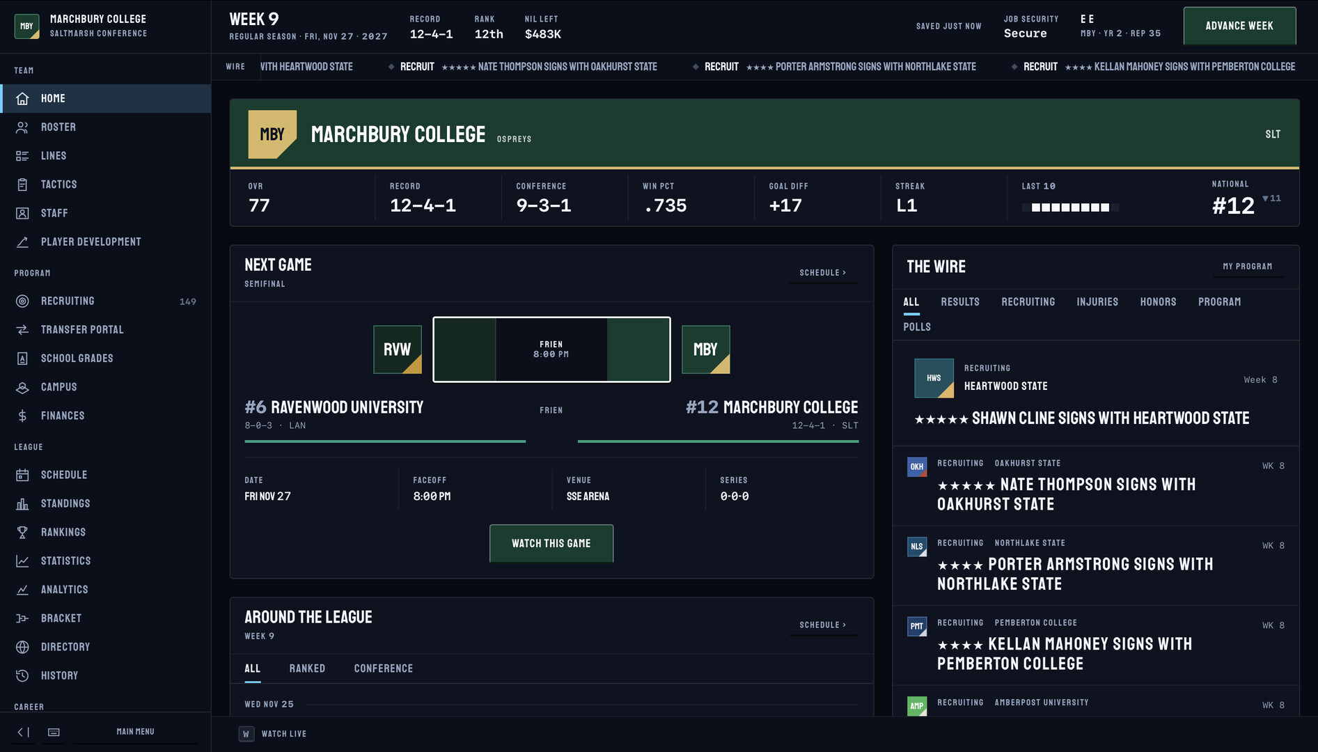 College Hockey 27 screenshot 7