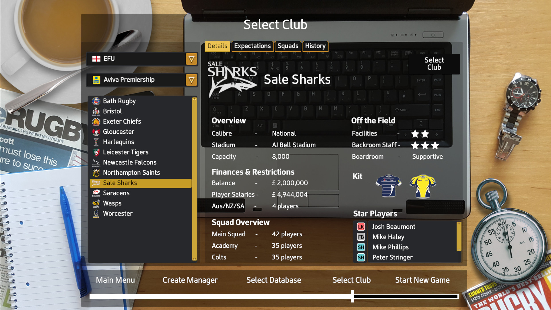 Rugby Union Team Manager 2017 screenshot 14