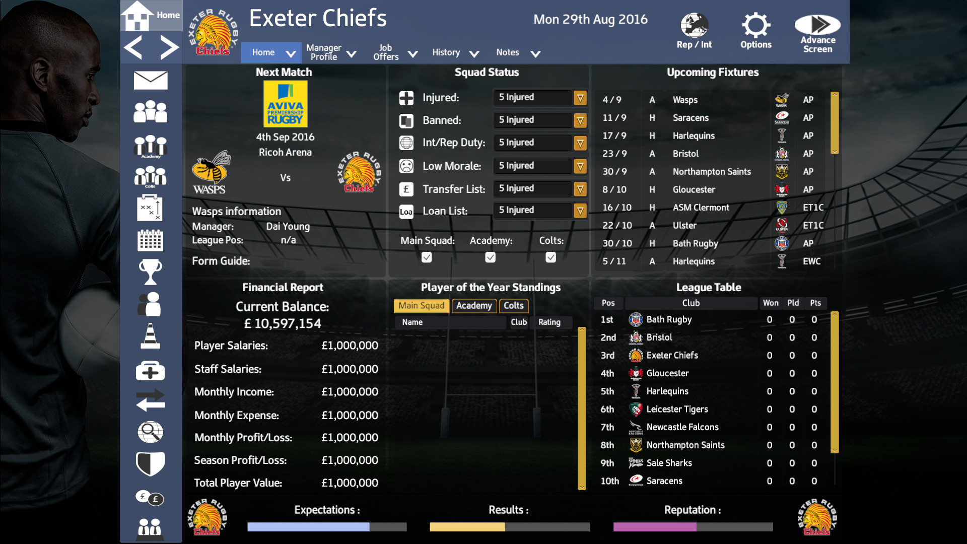 Rugby Union Team Manager 2017 screenshot 10