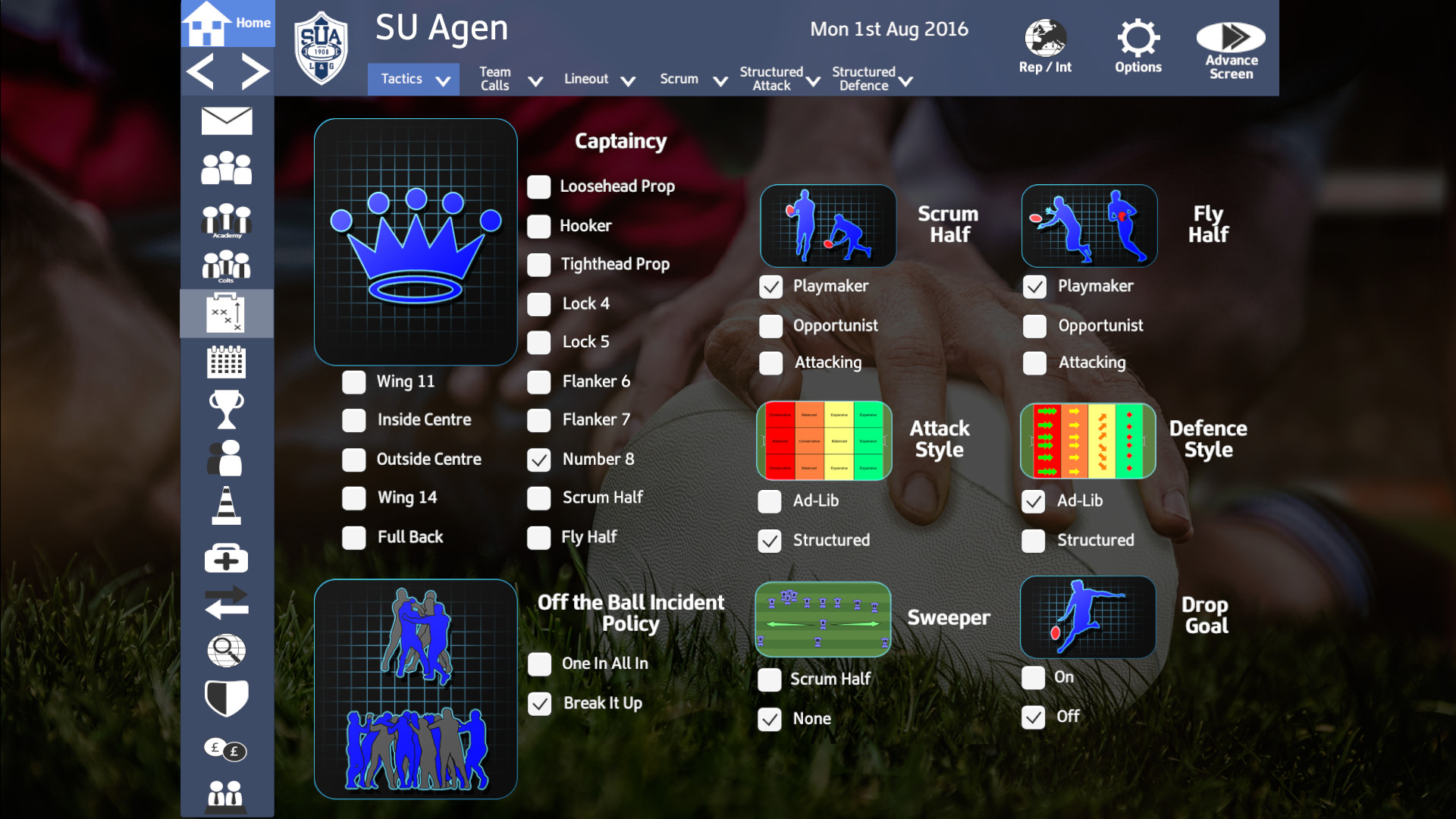 Rugby Union Team Manager 2017 screenshot 15