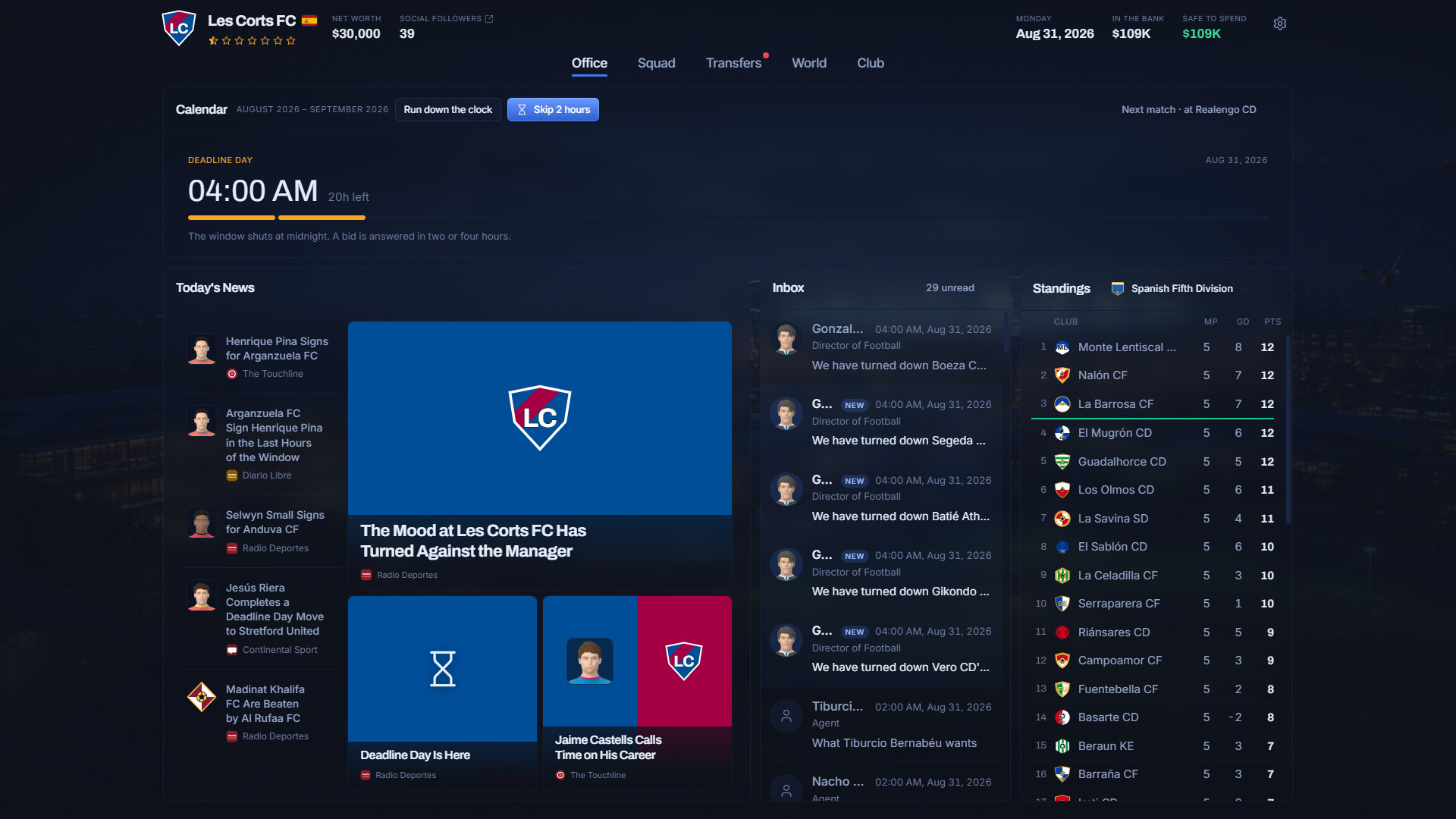 Football Ambition 27 screenshot 1