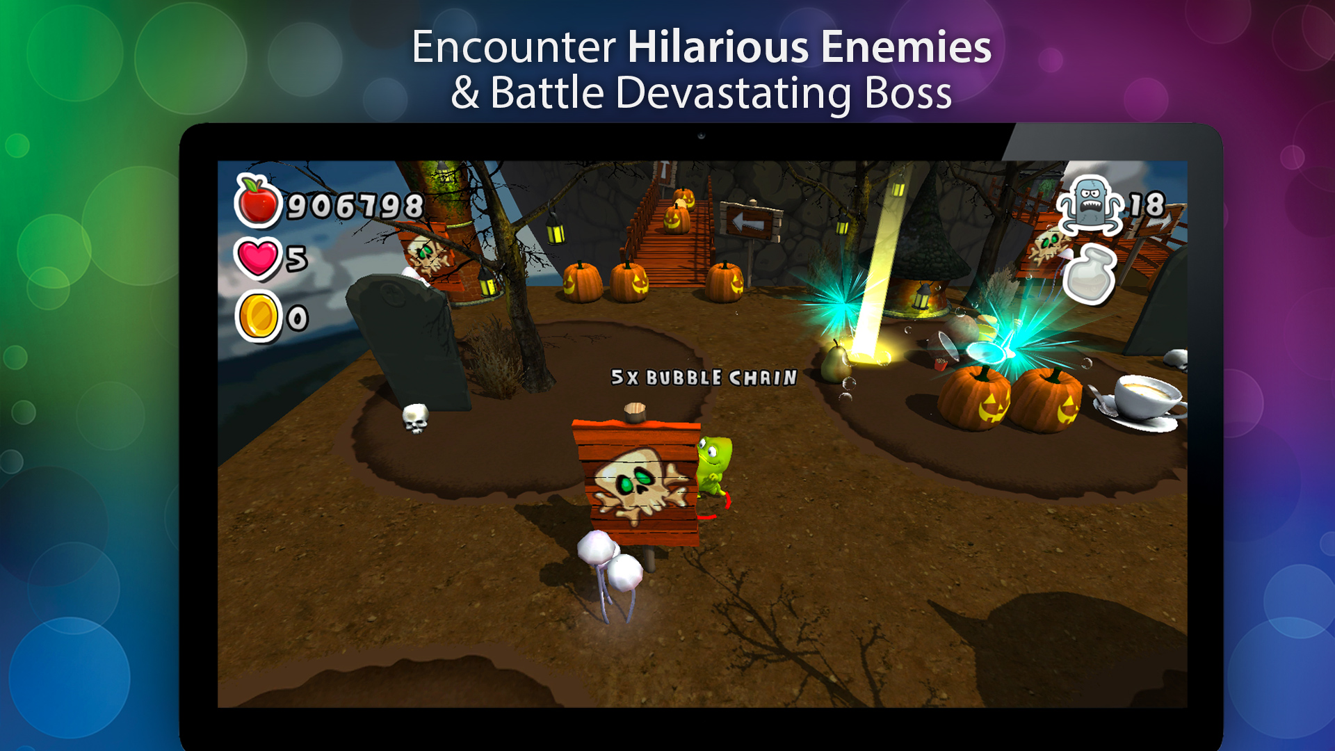 Bubble Jungle ® Super Chameleon Platformer World screenshot 5