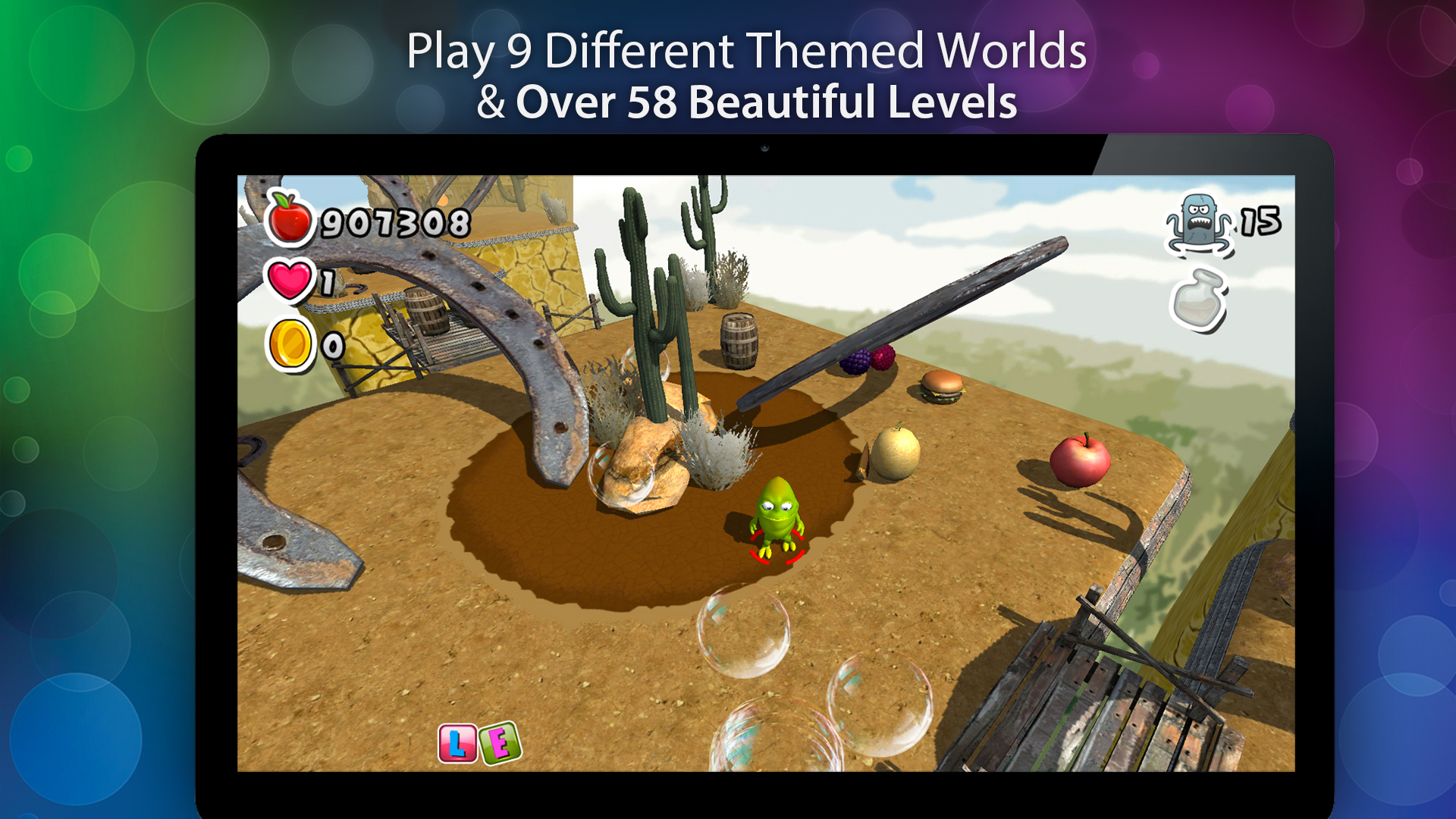 Bubble Jungle ® Super Chameleon Platformer World screenshot 6