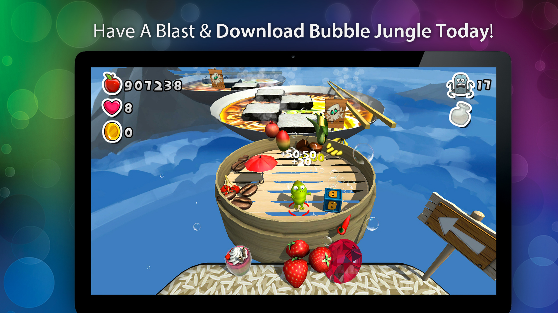 Bubble Jungle ® Super Chameleon Platformer World screenshot 4
