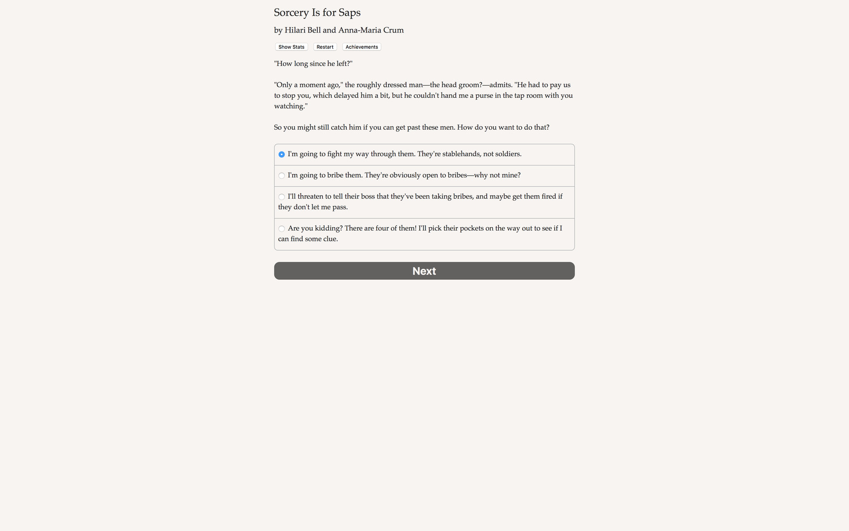 Sorcery Is for Saps screenshot 4