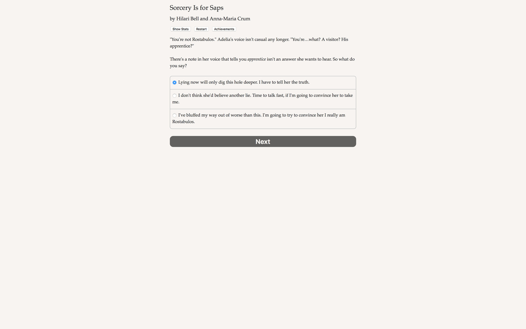 Sorcery Is for Saps screenshot 1