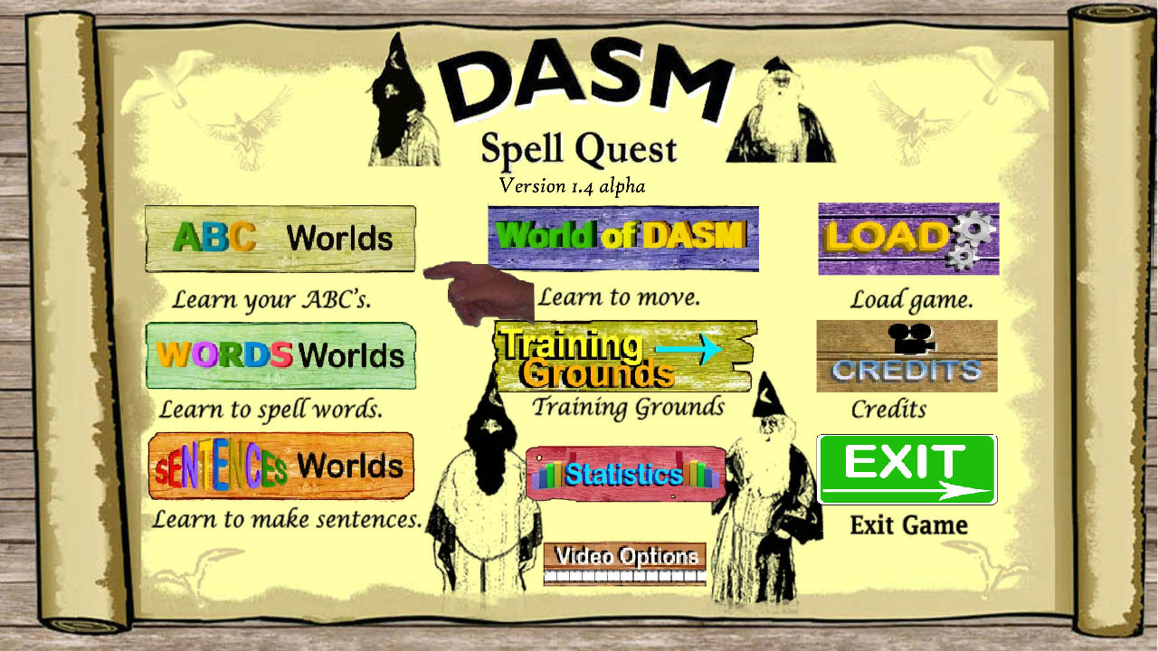 World of DASM, DASM Spell Quest screenshot 1