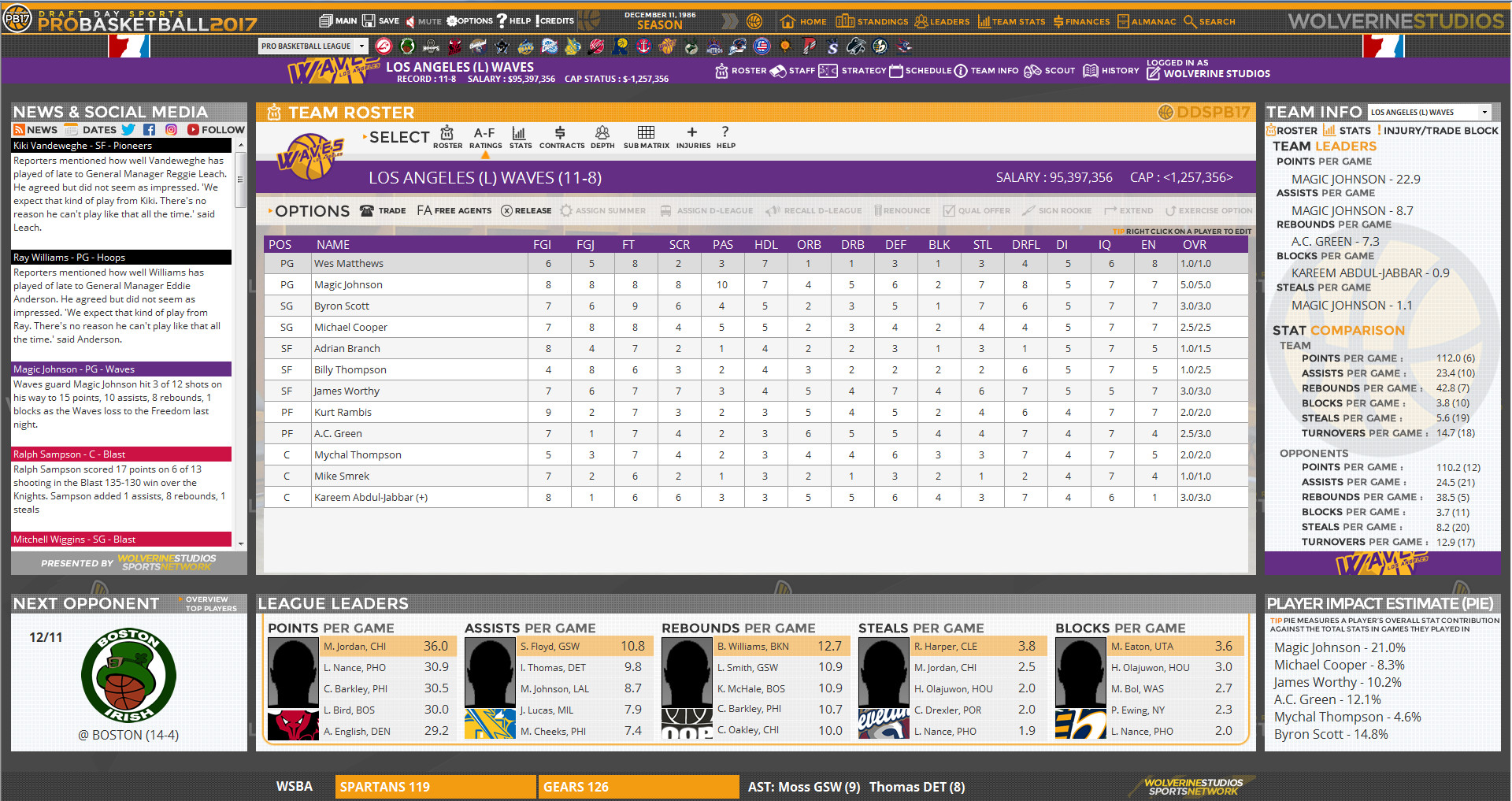 Draft Day Sports: Pro Basketball 2017 screenshot 6
