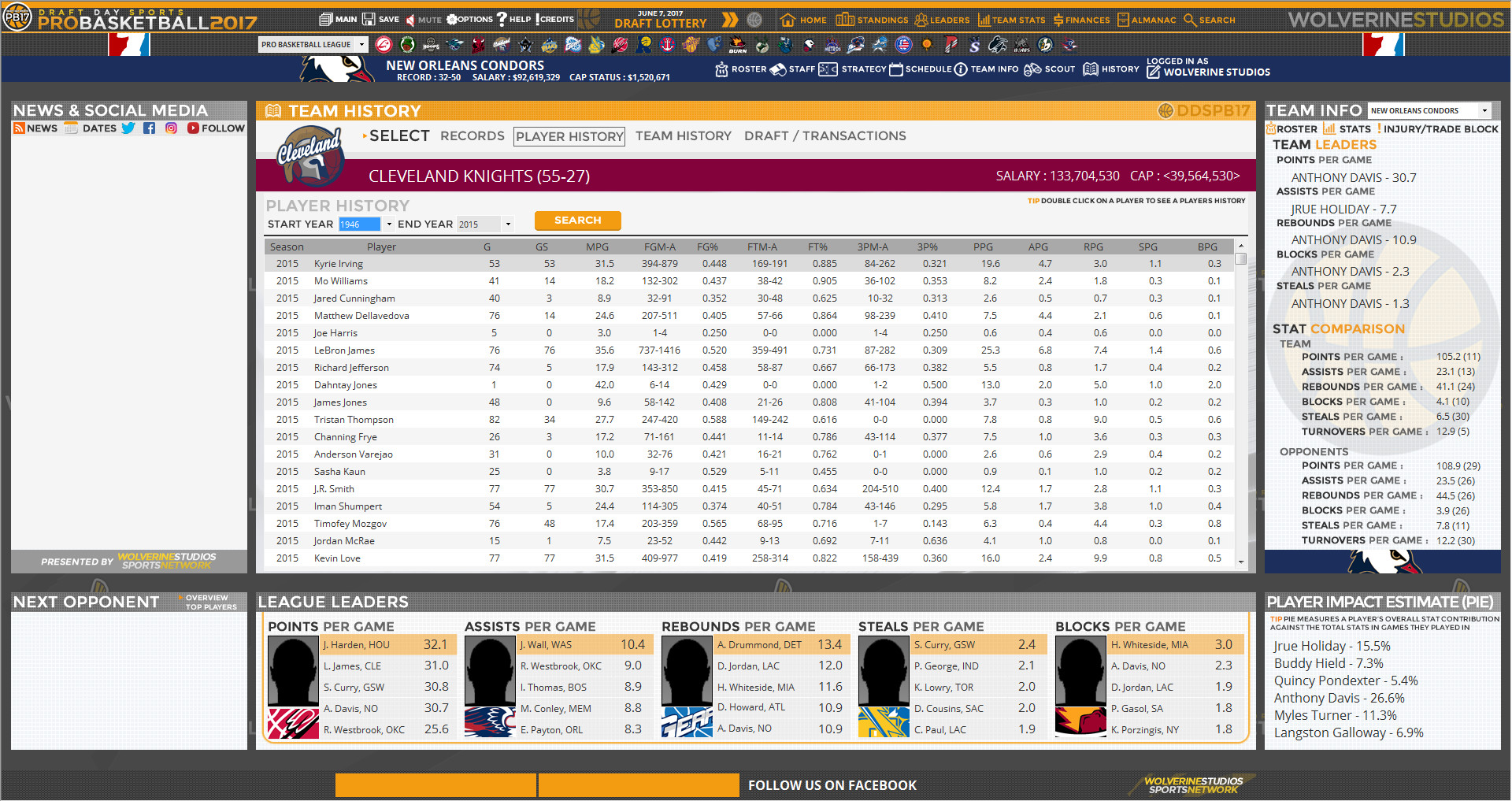 Draft Day Sports: Pro Basketball 2017 screenshot 7