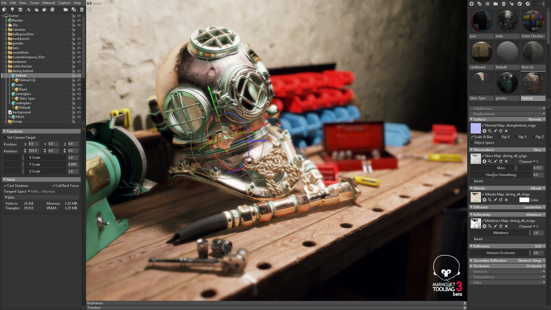 Marmoset Toolbag 3 screenshot 5