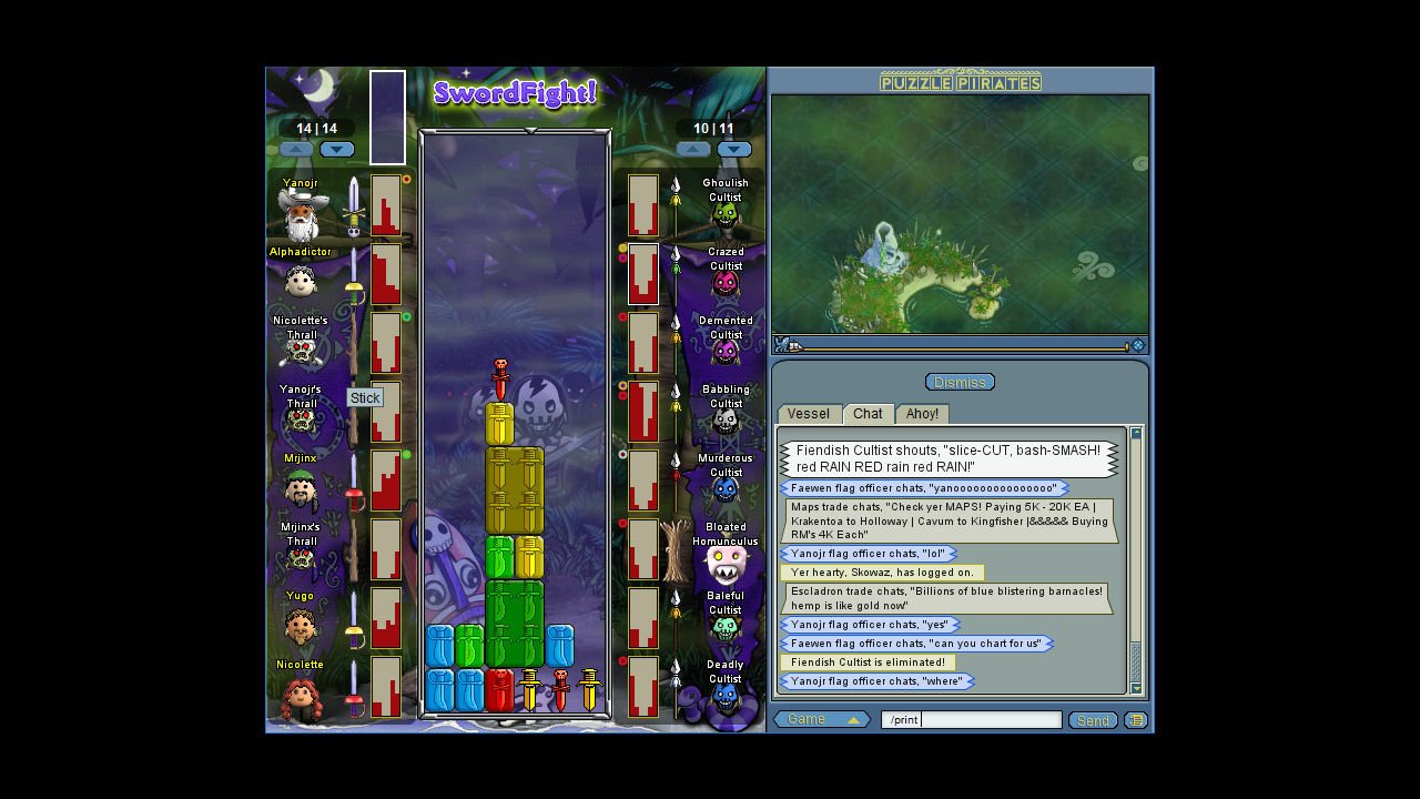 Puzzle Pirates: Dark Seas screenshot 2