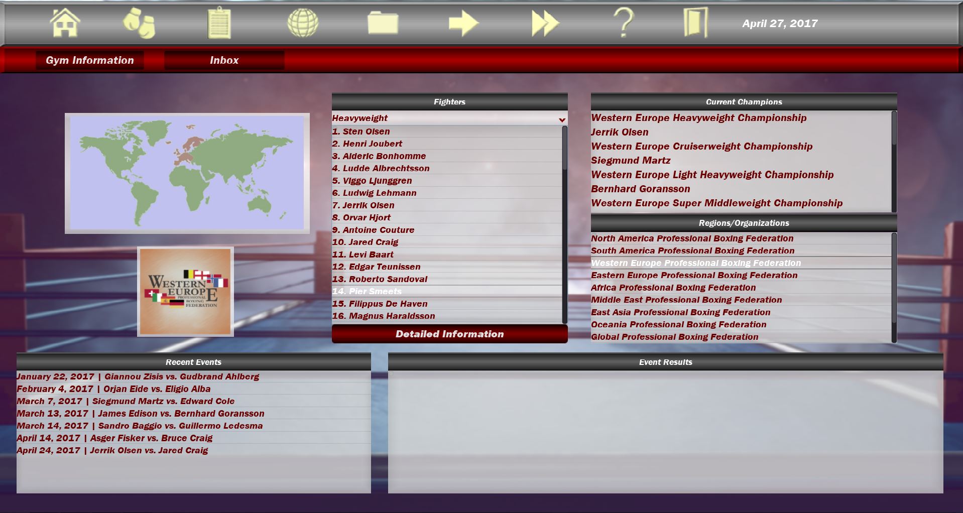 World Boxing Manager screenshot 2