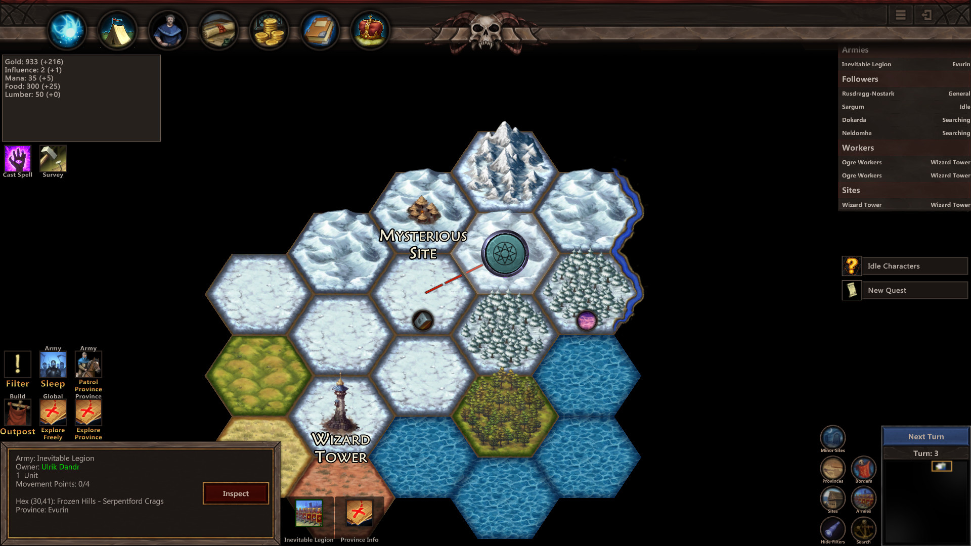 Wizards and Warlords screenshot 1