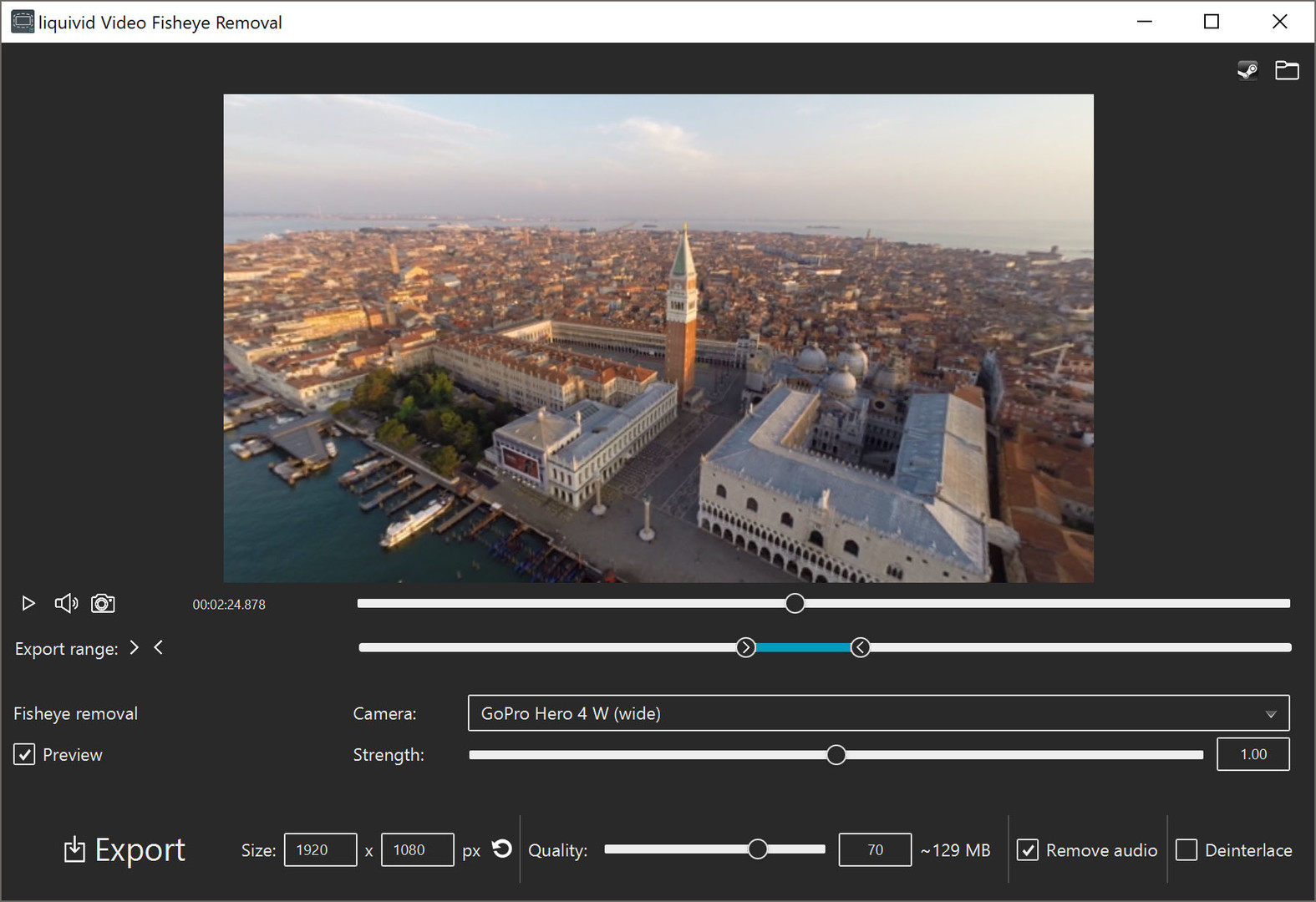 liquivid Video Fisheye Removal screenshot 2