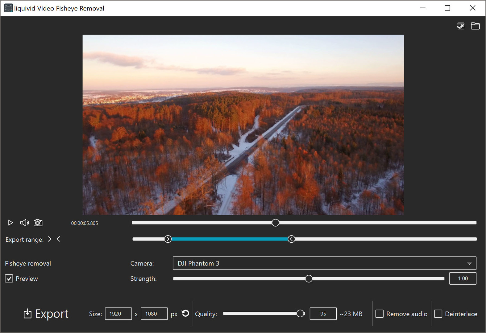 liquivid Video Fisheye Removal screenshot 6