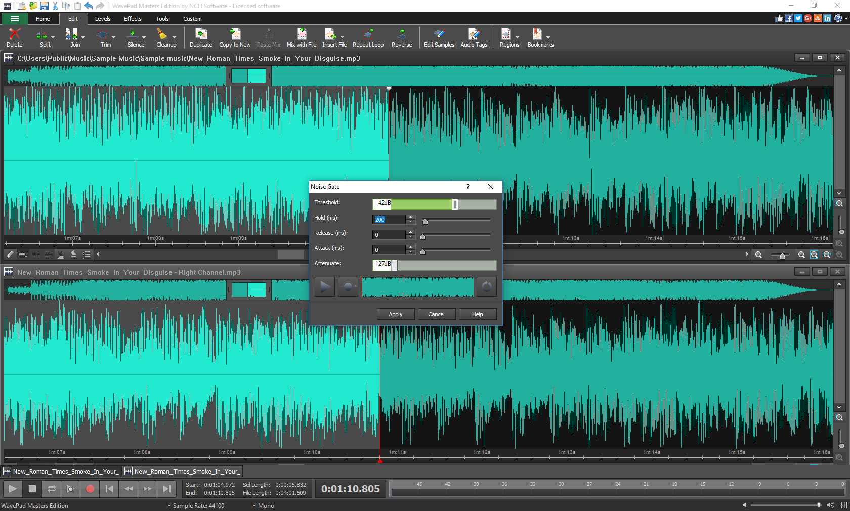 WavePad Audio Editor screenshot 5