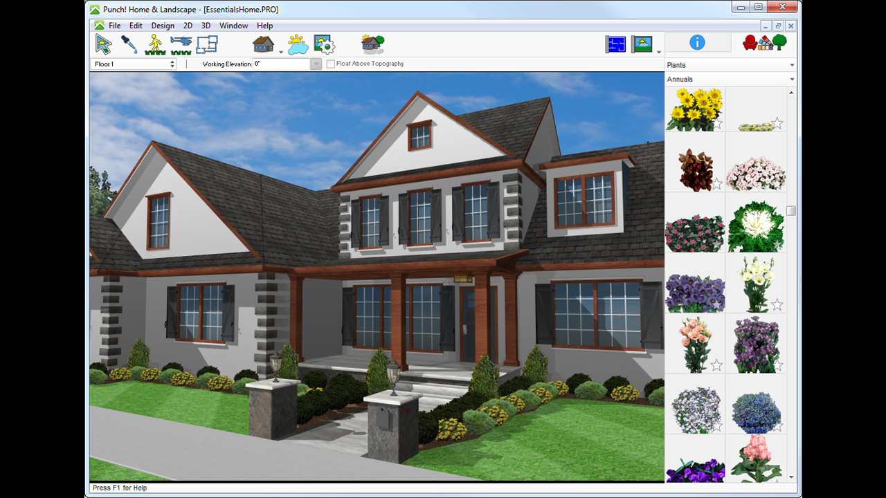 Punch! Home & Landscape Design Essentials v19 screenshot 1