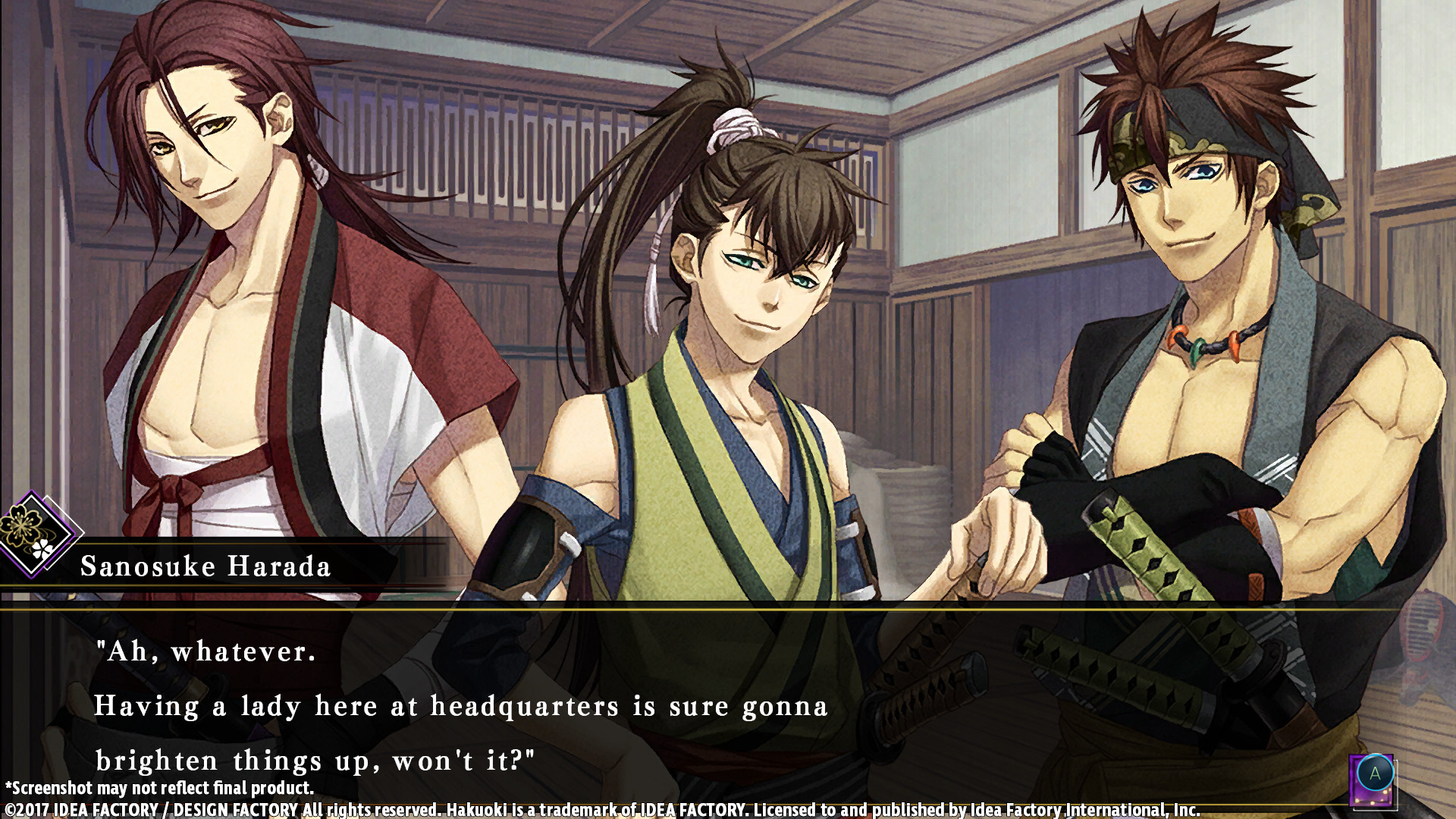 Hakuoki: Kyoto Winds screenshot 5