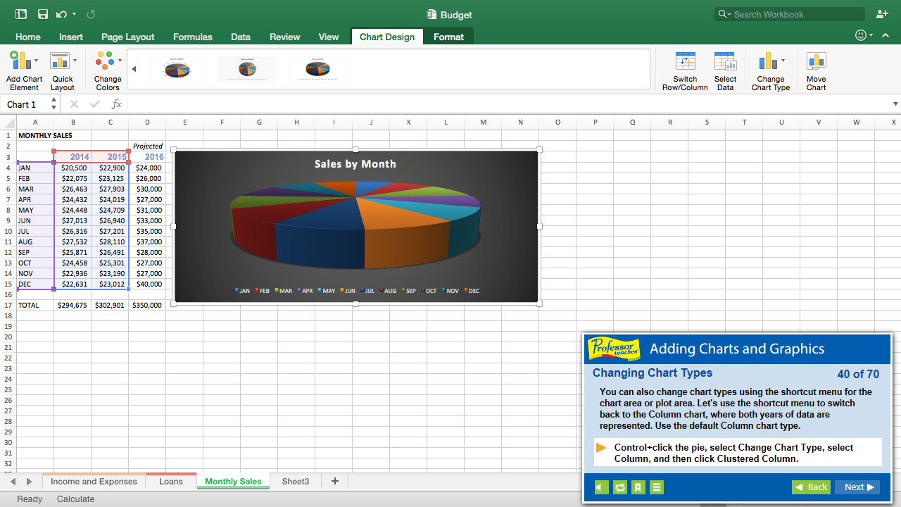 Professor Teaches® Excel 2016 – Mac screenshot 4