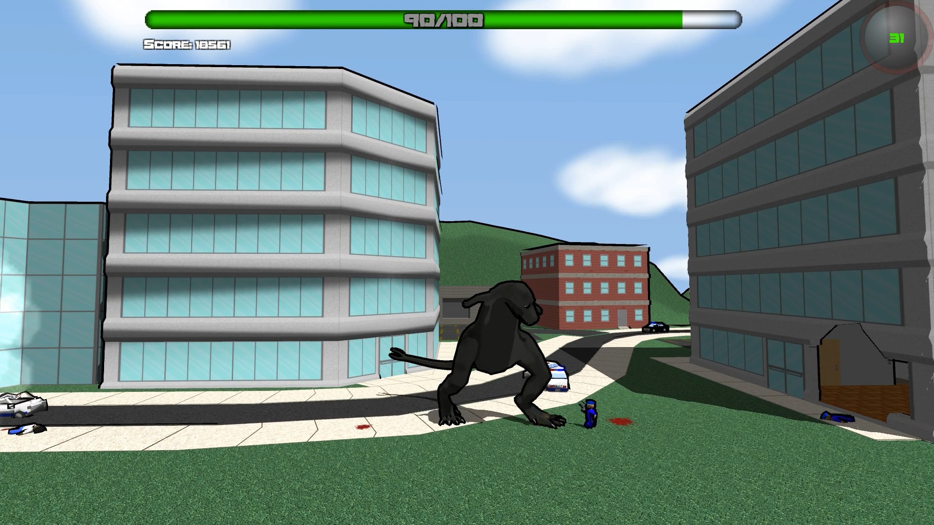 Attack of the Giant Mutant Lizard screenshot 2