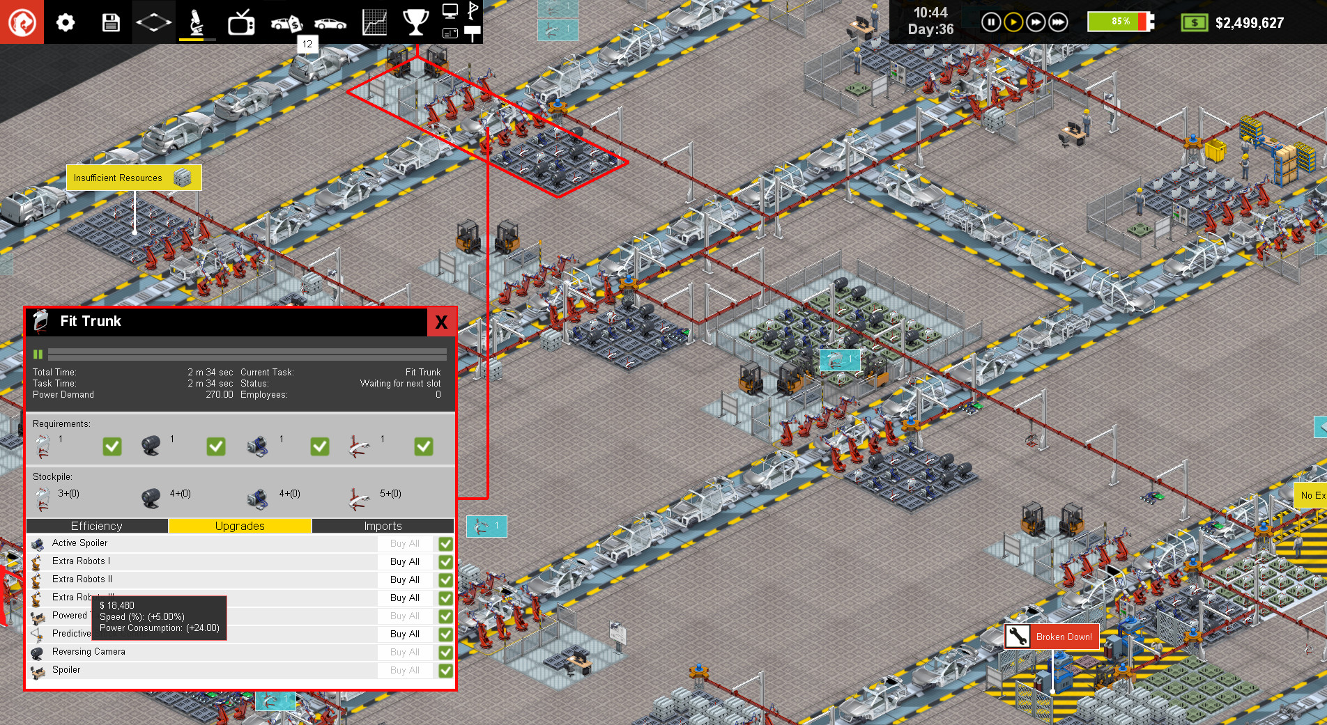 Production Line : Car factory simulation screenshot 8