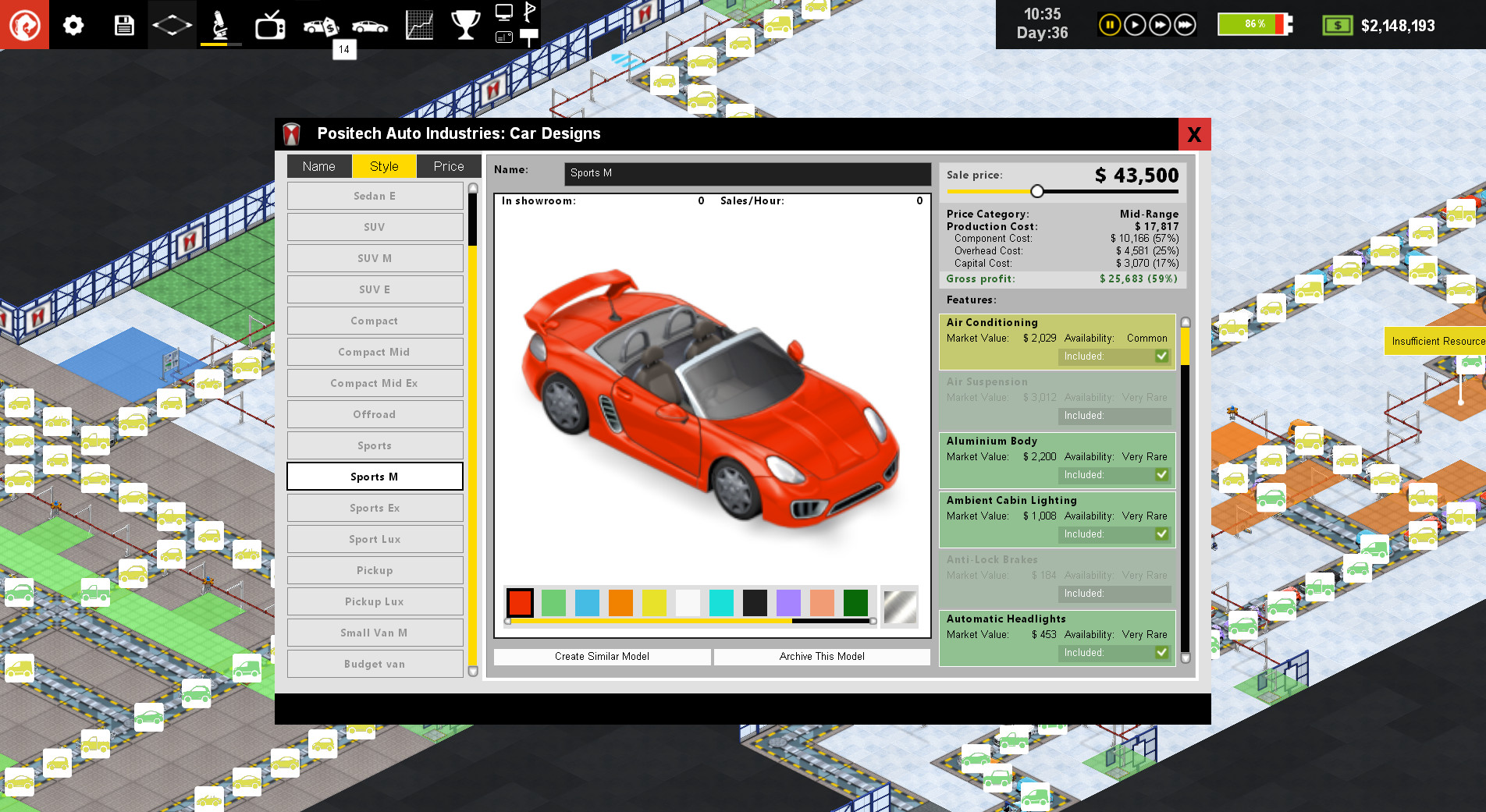 Production Line : Car factory simulation screenshot 6
