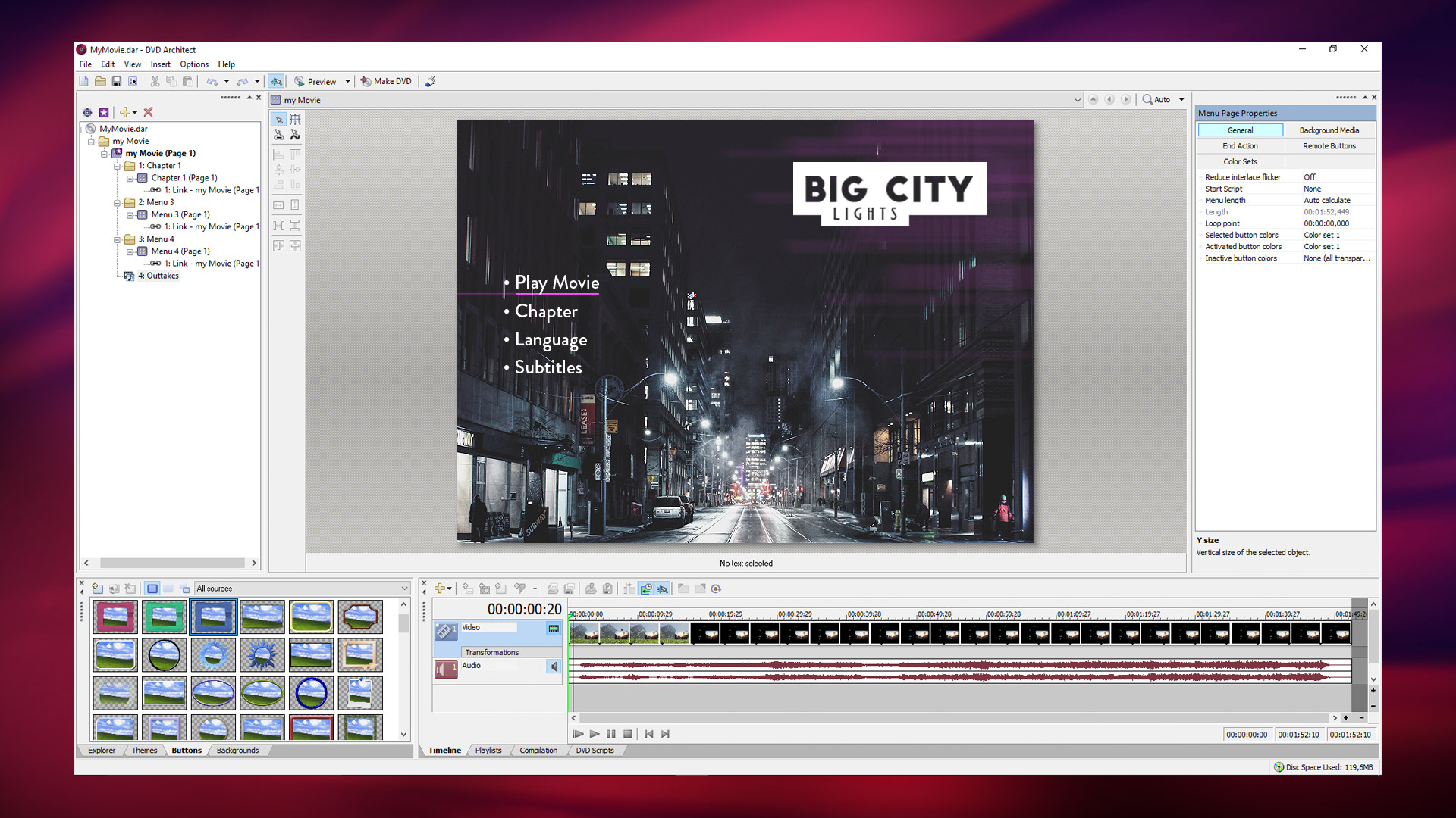 VEGAS DVD Architect Steam Edition screenshot 1