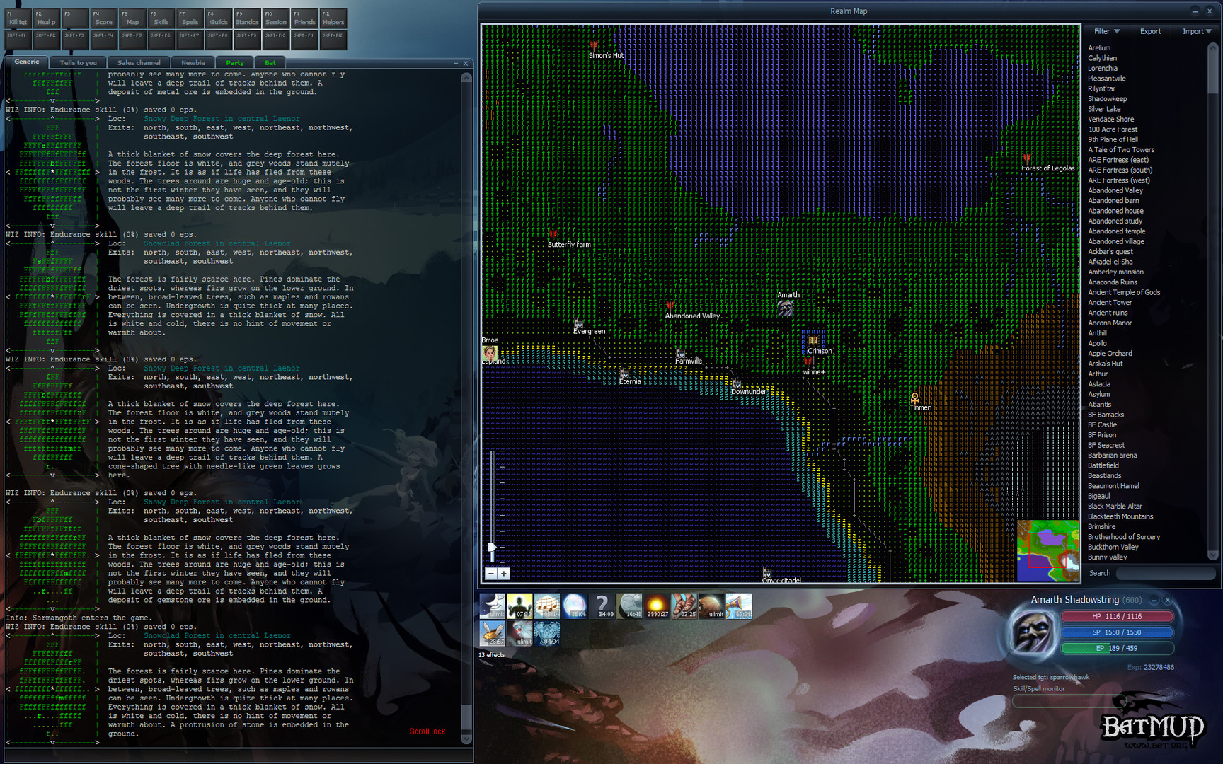 BatMUD screenshot 3
