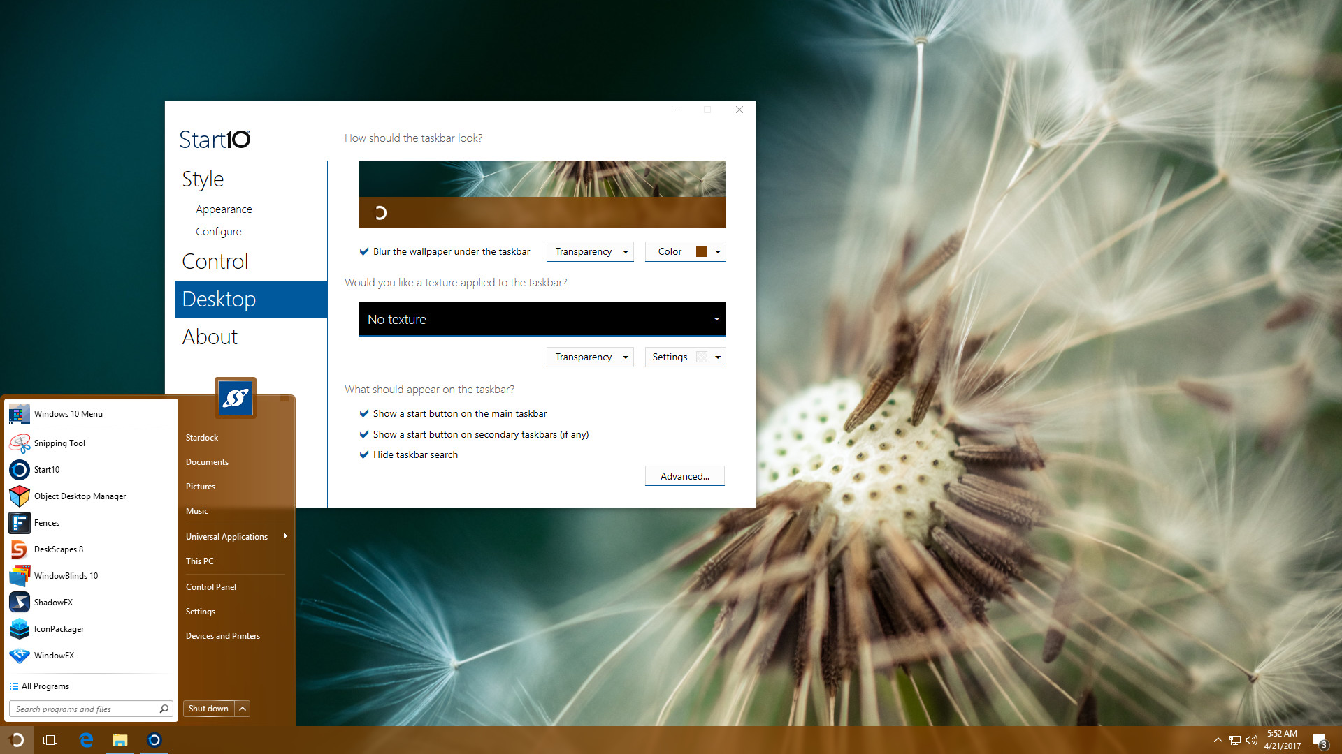 Start10 screenshot 2