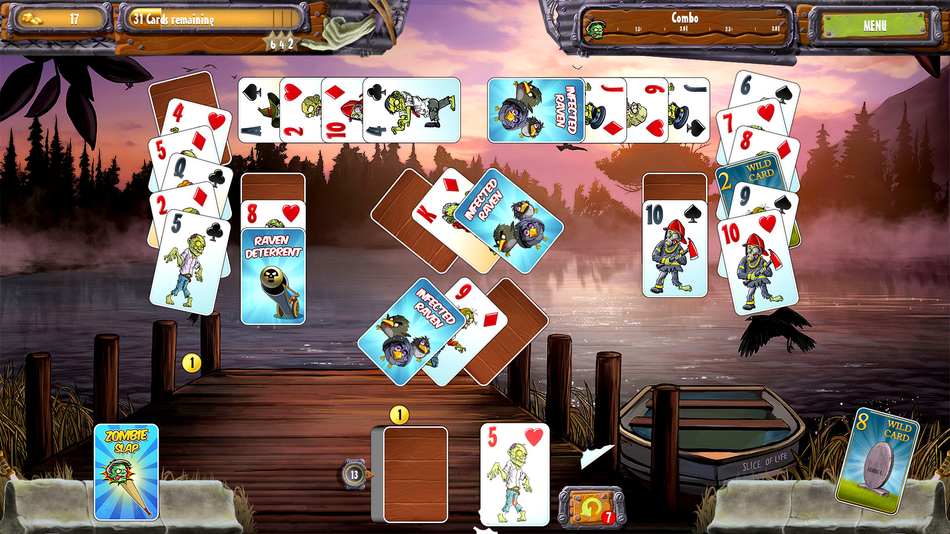 Zombie Solitaire 2 Chapter 1 screenshot 1