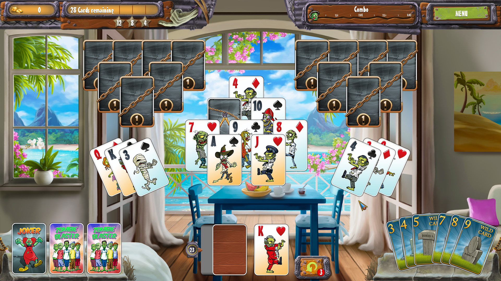 Zombie Solitaire 2 Chapter 3 screenshot 1