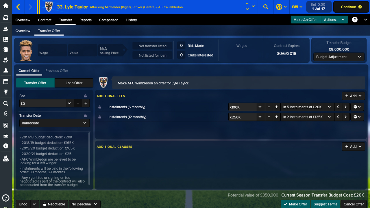 Football Manager Touch 2018 screenshot 8