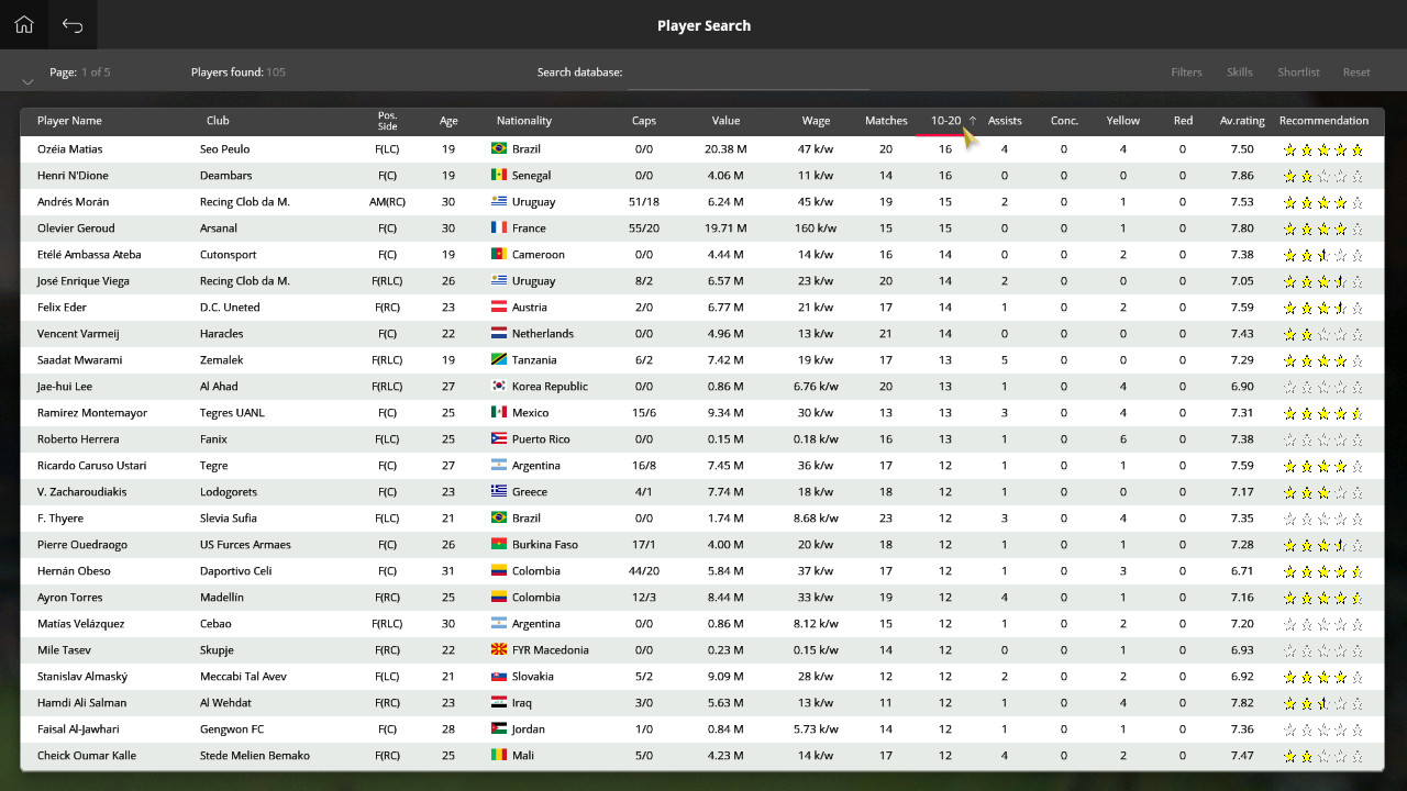 Global Soccer: A Management Game 2017 screenshot 10