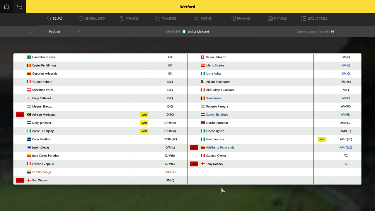 Global Soccer: A Management Game 2017 screenshot 1