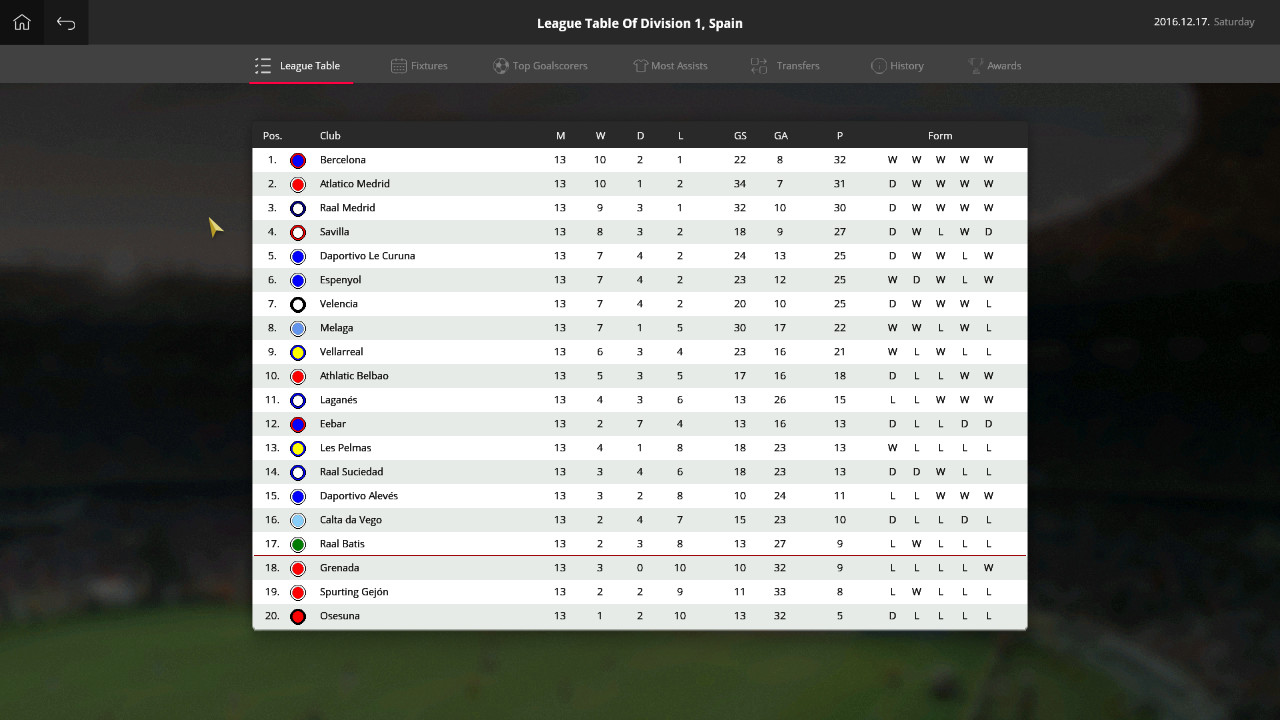 Global Soccer: A Management Game 2017 screenshot 7