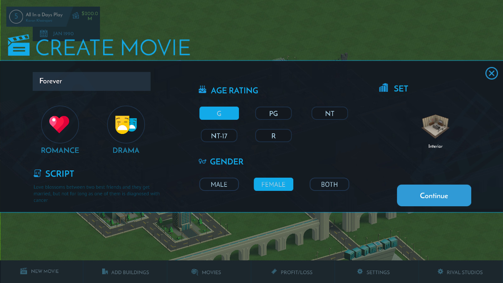 Movie Studio Tycoon screenshot 2