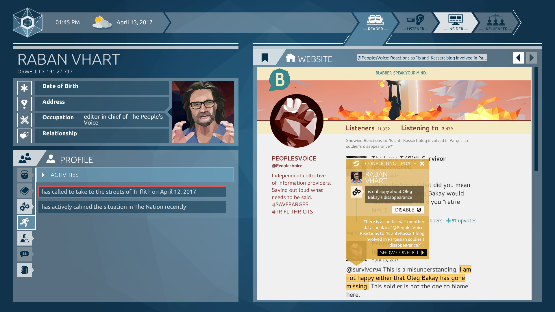 Orwell: Ignorance is Strength screenshot 1