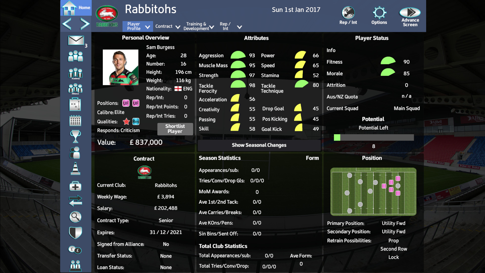 Rugby League Team Manager 2018 screenshot 7